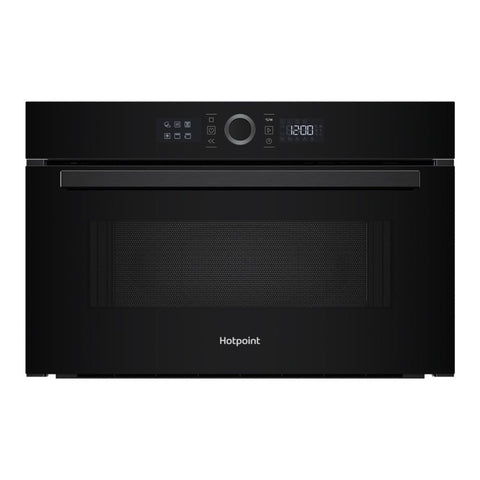 Hotpoint HMD44MBUK B/I 1000W Microwave & Grill - Black - Unbeatable Bathrooms
