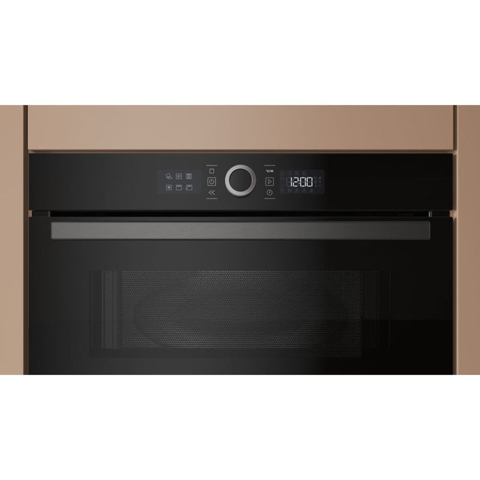 Hotpoint HMD44MBUK B/I 1000W Microwave & Grill - Black - Unbeatable Bathrooms