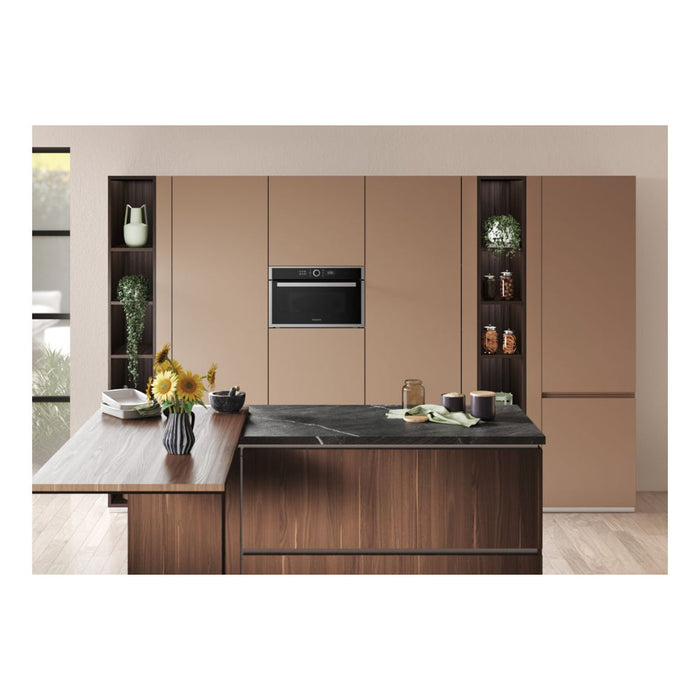 Hotpoint HMD44MXUK B/I 1000W Microwave & Grill - St/Steel - Unbeatable Bathrooms