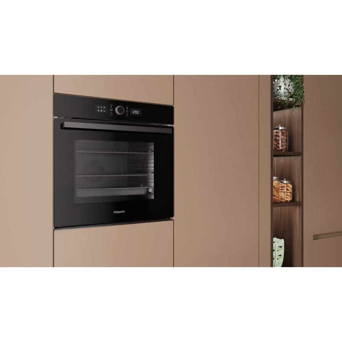 Hotpoint HOI5S8CM1BUK Single Electric Oven - Black - Unbeatable Bathrooms