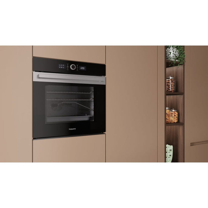 Hotpoint HOI5S8PM0XUK Single Pyrolytic Oven - St/Steel - Unbeatable Bathrooms