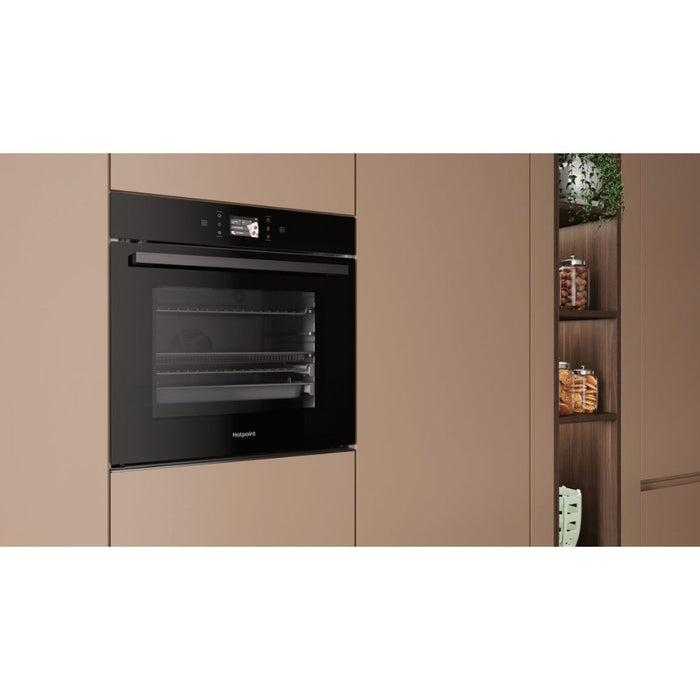 Hotpoint HOI98PT2SBUK Single Pyrolytic Oven - Black - Unbeatable Bathrooms