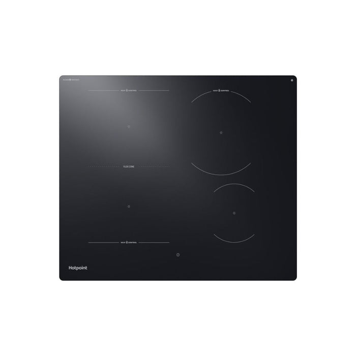 Hotpoint HTX6014DCF 60cm Flex Induction Hob - Black - Unbeatable Bathrooms