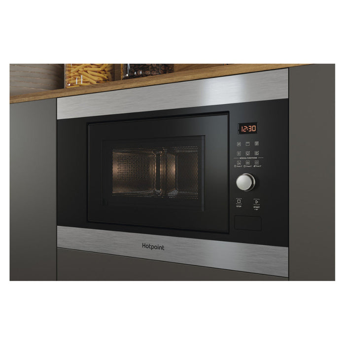 Hotpoint MF25G IX H B/I 900W Microwave & Grill - St/Steel - Unbeatable Bathrooms