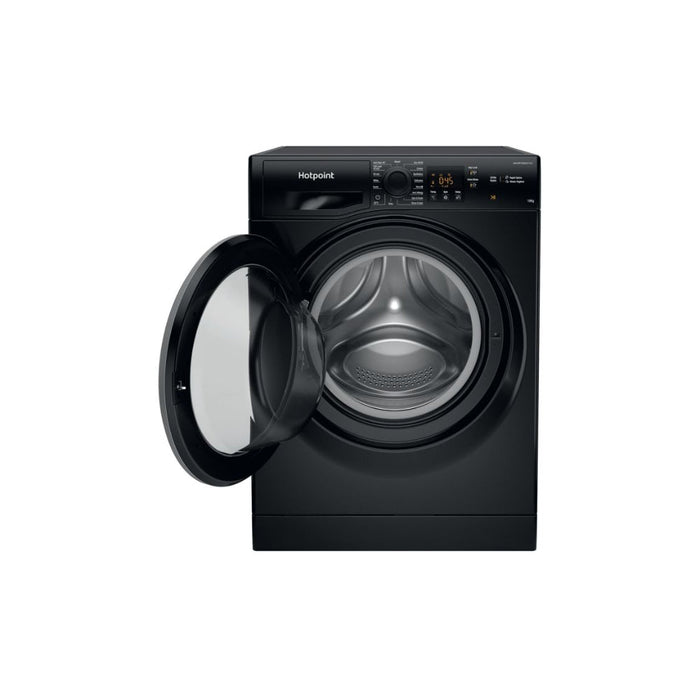Hotpoint NSWM 1046 BS UK F/S 10kg 1400rpm Washing Machine - Black - Unbeatable Bathrooms