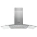 Hotpoint PHGC9.4FLMX 90cm Curved Glass Chimney Hood - St/Steel - Unbeatable Bathrooms