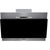 Hotpoint PHVP 6.4F AL K/1 60cm Angled Chimney Hood - Black Glass - Unbeatable Bathrooms