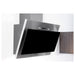 Hotpoint PHVP 6.4F AL K/1 60cm Angled Chimney Hood - Black Glass - Unbeatable Bathrooms