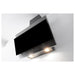 Hotpoint PHVP 6.4F AL K/1 60cm Angled Chimney Hood - Black Glass - Unbeatable Bathrooms