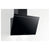Hotpoint PHVP 62F LT K 60cm Angled Chimney Hood - Black - Unbeatable Bathrooms