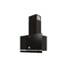 Hotpoint PHVP62FLMK 60cm Flat Glass Chimney Hood - Black - Unbeatable Bathrooms