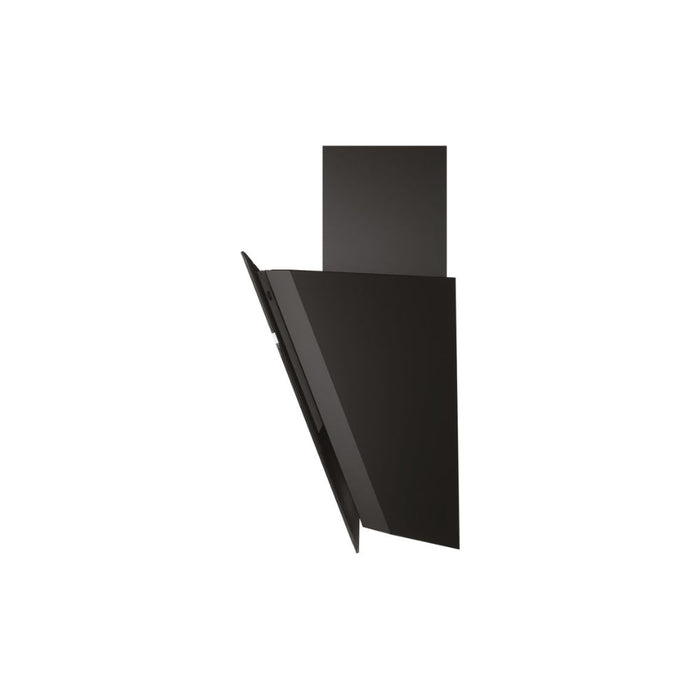 Hotpoint PHVS 61F LT DP K Angled Chimney Hood - Black - Unbeatable Bathrooms