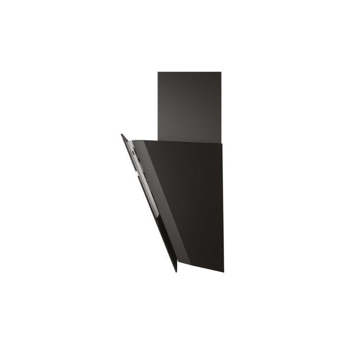Hotpoint PHVS 61F LT DP K Angled Chimney Hood - Black - Unbeatable Bathrooms