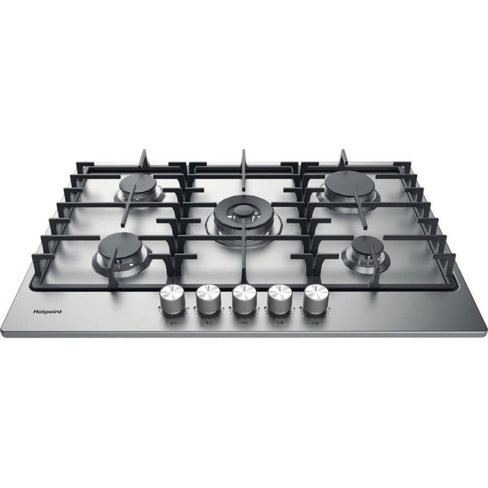 Hotpoint PPH 75G DF IX UK 75cm Gas Hob - St/Steel - Unbeatable Bathrooms