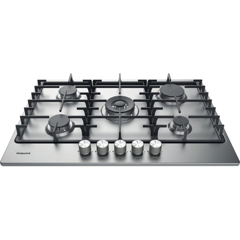 Hotpoint PPH 75G DF IX UK 75cm Gas Hob - St/Steel - Unbeatable Bathrooms