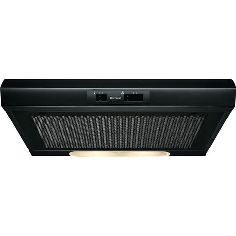 Hotpoint PSLMO 65F LS K 60cm Visor Hood - Black - Unbeatable Bathrooms