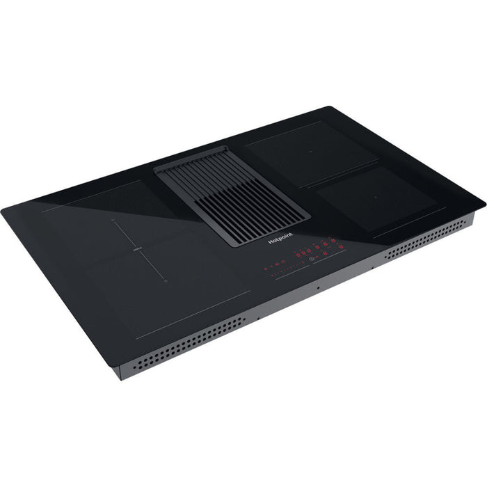 Hotpoint PVH 92 B K/F KIT 90cm Venting Induction Hob - Black - Unbeatable Bathrooms