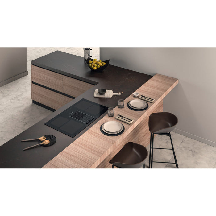 Hotpoint PVH 92 B K/F KIT 90cm Venting Induction Hob - Black - Unbeatable Bathrooms