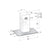 Hotpoint UIF 9.3F LB X 90cm Flat Glass Island Hood - Glass & St/Steel - Unbeatable Bathrooms