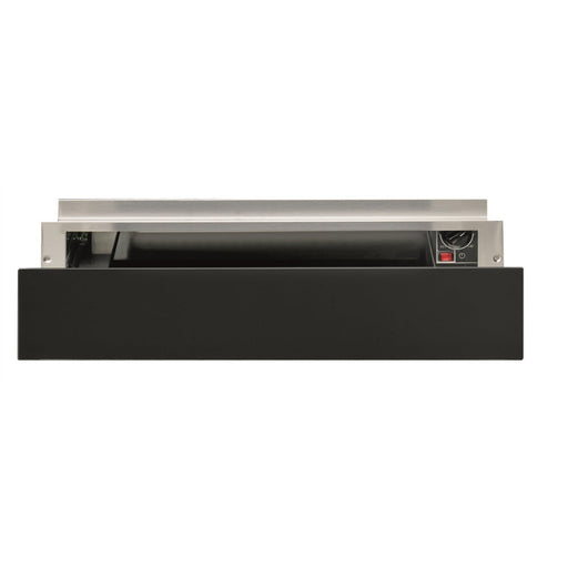 Hotpoint WD 914 NB 14cm Warming Drawer - Dark Grey Glass - Unbeatable Bathrooms