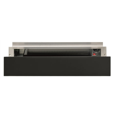 Hotpoint WD 914 NB 14cm Warming Drawer - Dark Grey Glass - Unbeatable Bathrooms