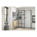 Iconix Framed Wetroom Panel - Black - Unbeatable Bathrooms