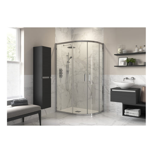 Iconix 2 Door Offset Quadrant - Chrome - Unbeatable Bathrooms