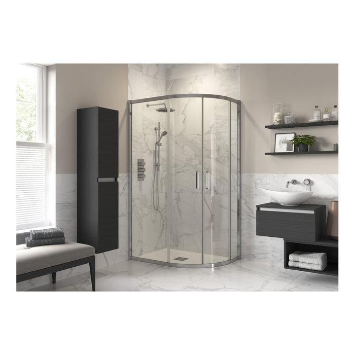 Iconix 2 Door Offset Quadrant - Chrome - Unbeatable Bathrooms