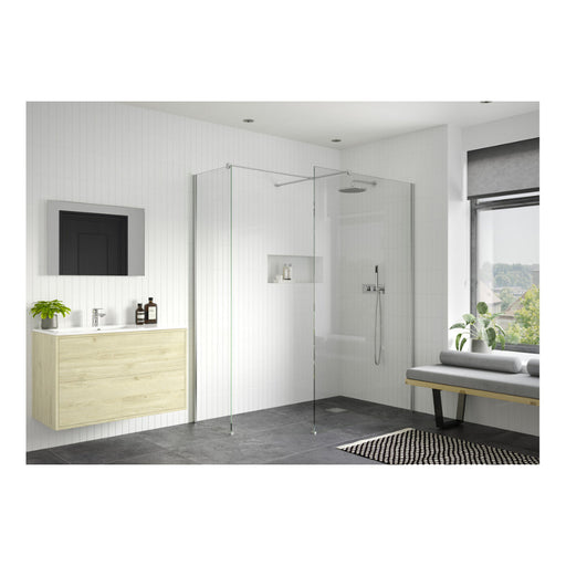 Iconix Wetroom Side Panel & Arm - Chrome - Unbeatable Bathrooms