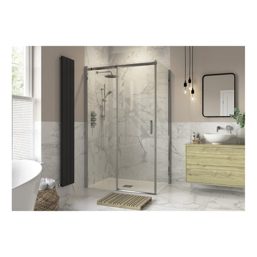 Iconix Sliding Door Side Panel - Chrome - Unbeatable Bathrooms