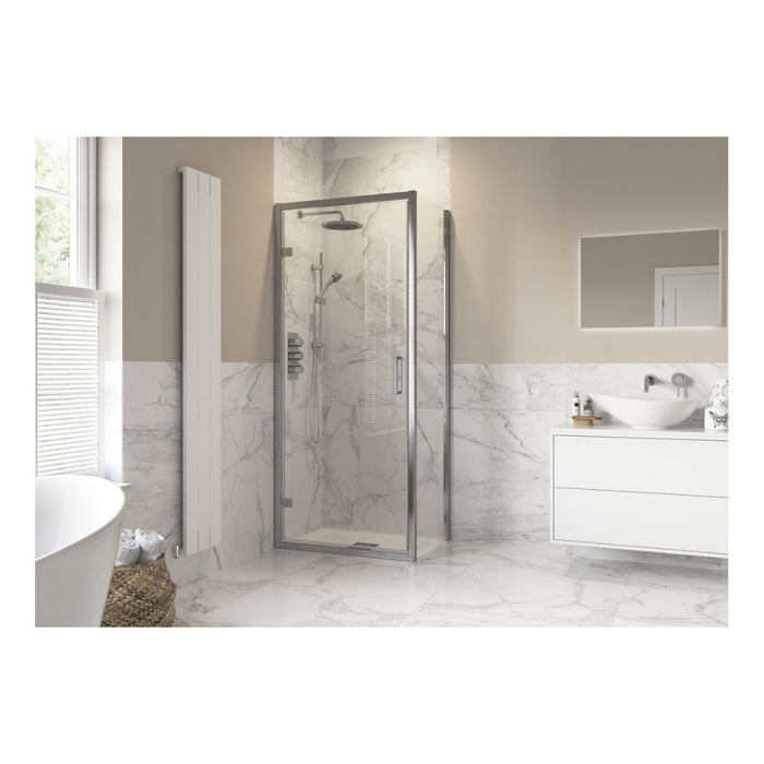 Iconix Hinged Door - Chrome - Unbeatable Bathrooms