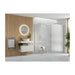 Iconix Fluted Wetroom Panel & Side Panel Arm - Chrome - Unbeatable Bathrooms