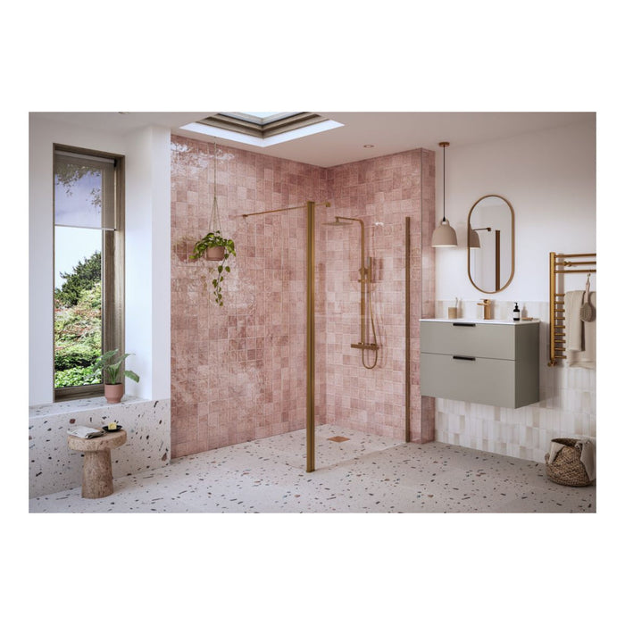 Iconix Optional 1950x300x8mm Rotatable Wetroom Panel (Full Hinge) - Unbeatable Bathrooms