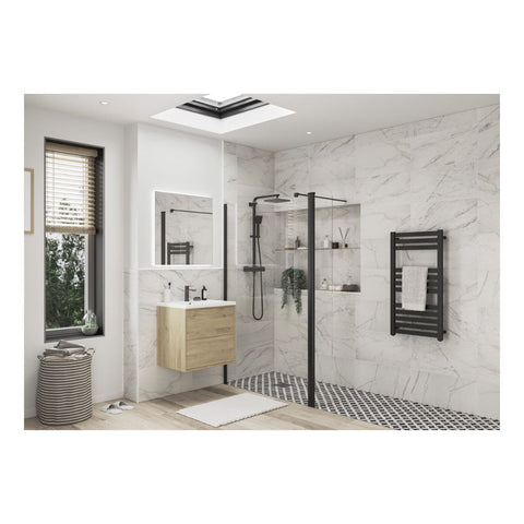 Iconix Optional 1950x300x8mm Rotatable Wetroom Panel (Full Hinge) - Unbeatable Bathrooms