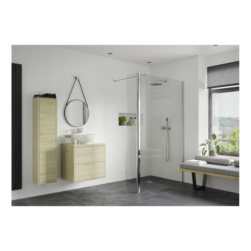 Iconix Optional 330mm Rotatable Wetroom Panel (Retrofit) - Chrome - Unbeatable Bathrooms