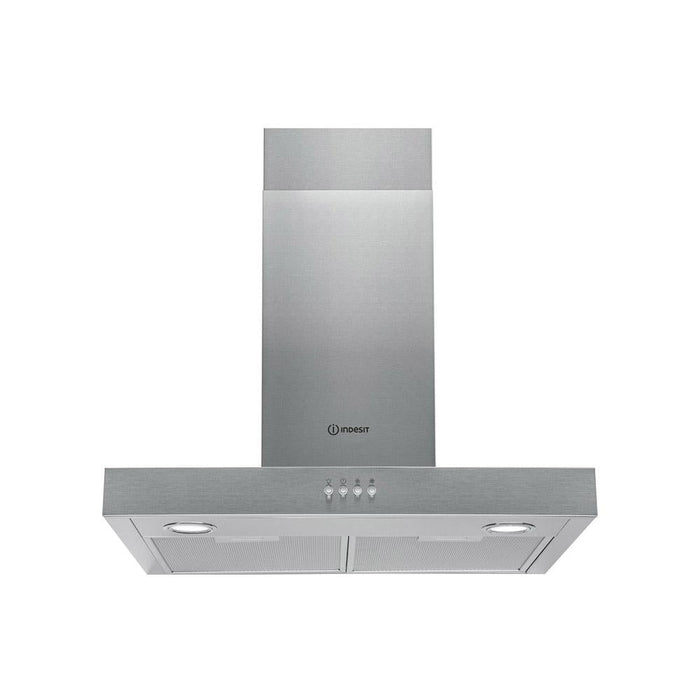 Indesit IHBS6.5LMX 60cm Flat Chimney Hood - Stainless Steel - Unbeatable Bathrooms