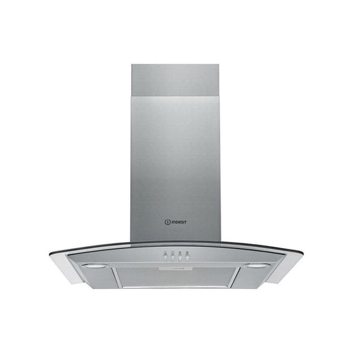 Indesit IHGC 6.5 LM X 60cm Chimney Hood - Stainless Steel - Unbeatable Bathrooms
