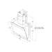Indesit IHVP 6.6 LM K 60cm Angled Chimney Hood - Black Glass - Unbeatable Bathrooms