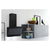 Indesit IHVP 6.6 LM K 60cm Angled Chimney Hood - Black Glass - Unbeatable Bathrooms