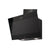 Indesit IHVP 6.6 LM K 60cm Angled Chimney Hood - Black Glass - Unbeatable Bathrooms