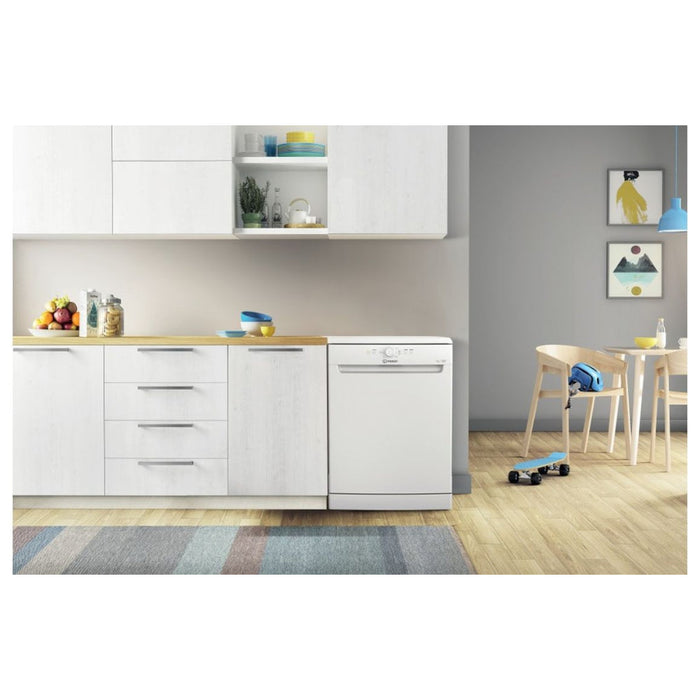 Indesit D2F HK26 UK F/S 14 Place Dishwasher - White - Unbeatable Bathrooms