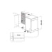 Indesit D2F HK26 UK F/S 14 Place Dishwasher - White - Unbeatable Bathrooms
