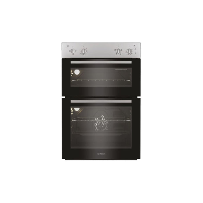 Indesit DII 10N S Double Electric Oven - Silver - Unbeatable Bathrooms