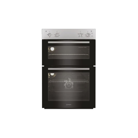 Indesit DII 10N S Double Electric Oven - Silver - Unbeatable Bathrooms