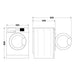 Indesit EWDE 761483 W UK F/S 7/6kg 1200rpm Washer Dryer - White - Unbeatable Bathrooms