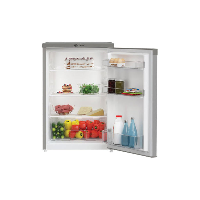 Indesit I55R1 112S UK F/S Under Counter Larder Fridge - Silver - Unbeatable Bathrooms