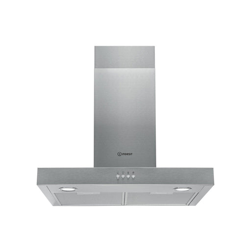 Indesit IHBS 6.5 LM X 60cm Flat Chimney Hood - St/Steel - Unbeatable Bathrooms