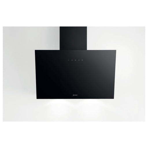 Indesit IHVP 62F LT K 60cm Angled Chimney Hood - Black - Unbeatable Bathrooms