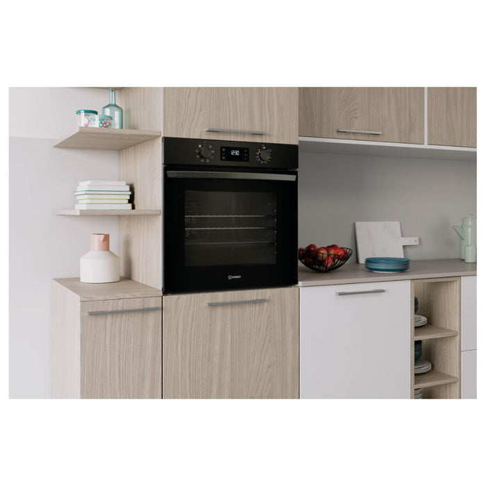 Indesit IO 253 B UK Single Electric Oven - Unbeatable Bathrooms
