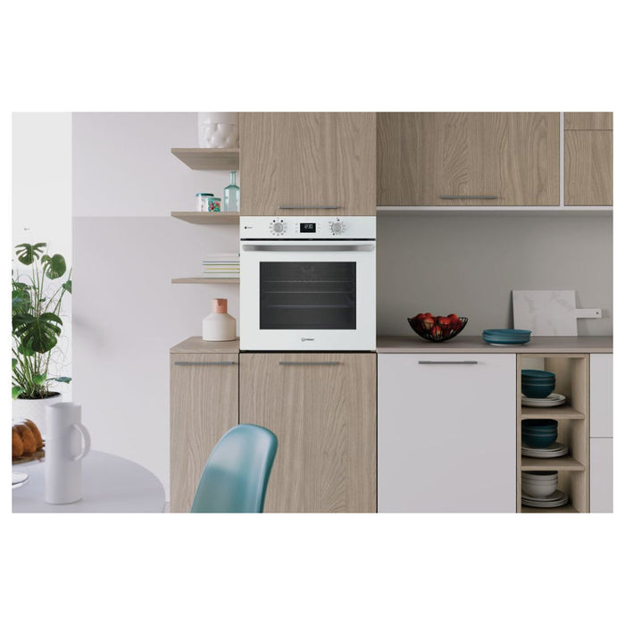 Indesit IO 258HS W UK Single Electric Oven - White - Unbeatable Bathrooms